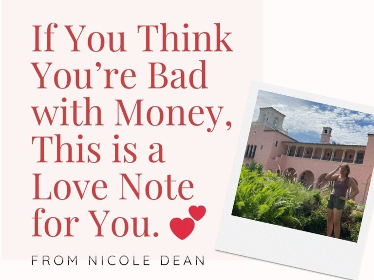 If you think You’re “Bad with money”… This is For You.